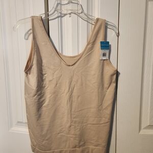 Vanity Fair Women's Cream Shapewear Tank